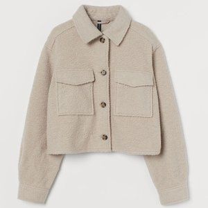 H&M Cropped Shirt Jacket XS